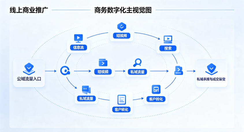 遵化市线上商业推广怎么做？全域流量闭环搭建与低成本转化实战指南